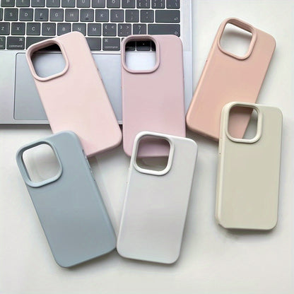 Premium Liquid Silicone Phone Case - Durable & Shockproof Protection for iPhone Series - Anti-Slip, Flexible, and Slim-Fit Design