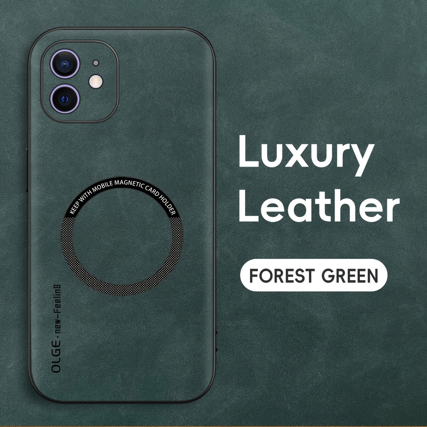 Yamba Artificial Leather Magnetic Phone Case Suitable For IPhone 15promax/15pro/15plus/15/14pro/13pro/13/12 Protective Case