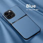 Litchi Pattern PU Leather Phone Case For Iphone15promax With Built-in Magnetic Suction 14 Promax Luxury Style 11 PU Leather 13 Promax Full Package Fall Protection Case
