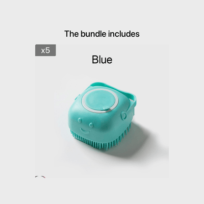 Soft Dog Brush Pet Shampoo Massager Bath Bathroom Puppycat Washing Grooming Shower Brush