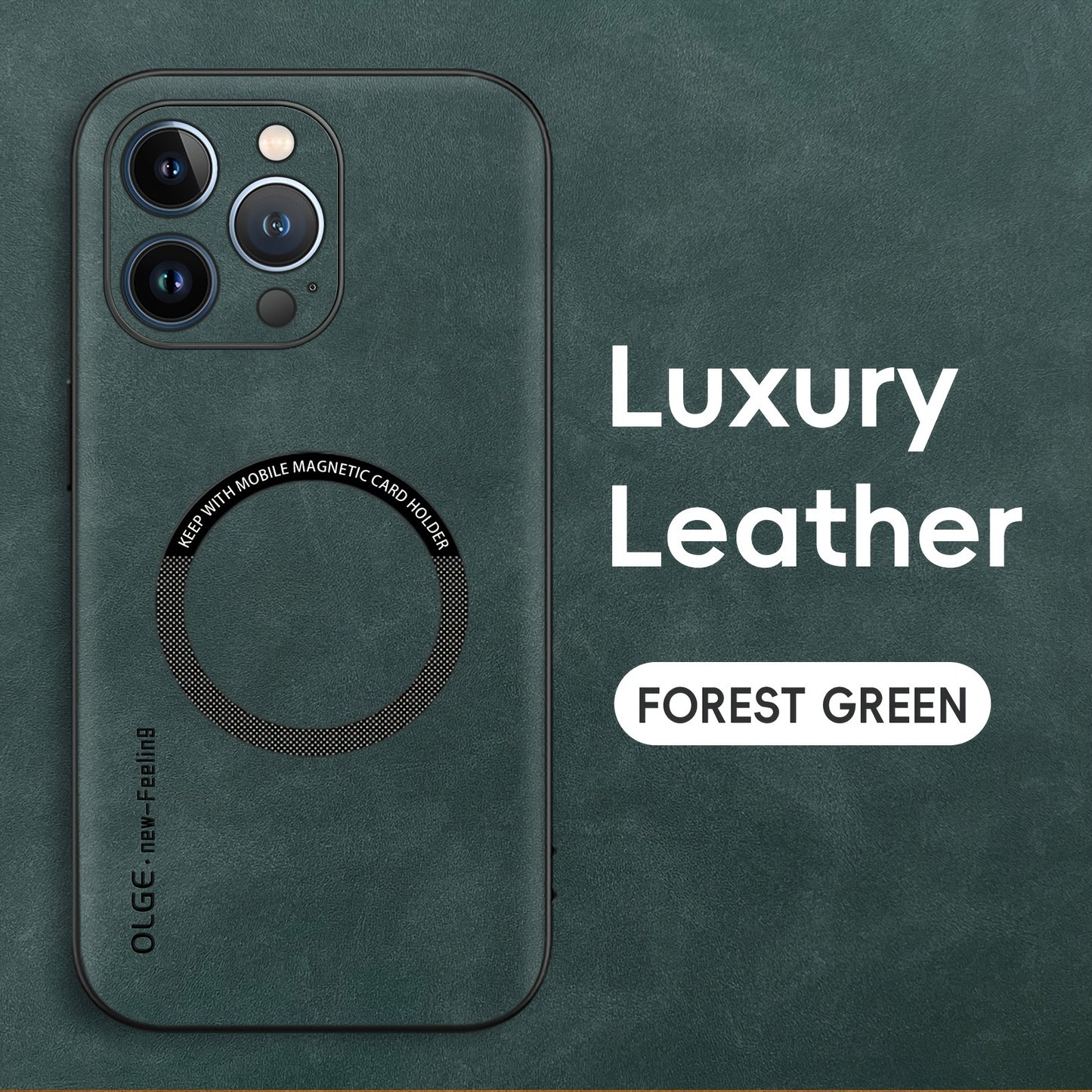 Yamba Artificial Leather Magnetic Phone Case Suitable For IPhone 15promax/15pro/15plus/15/14pro/13pro/13/12 Protective Case