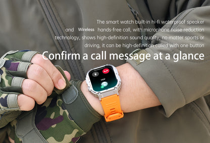 [Smart Business Watch] LIGE Men's Smart Watch | Wireless Calls, Stainless Steel/Silicone Band, Step Counter, Multi-Sport Modes, Digital Display, Business & Fitness Features