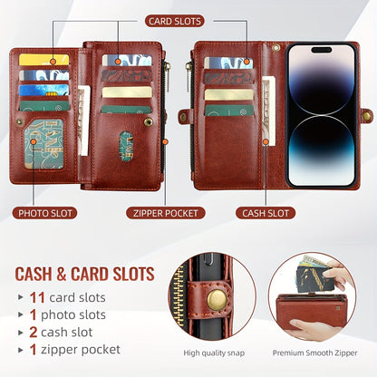 Wallet Zipper Magnetic Handbag Phone Case For IPhone 11 12 13 14 15 Pro Plus ProMax