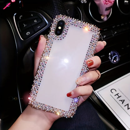 Phone Case - Fashionable Luxury Diamond-Encrusted Transparent Phone Case Suitable for Iphone 17 Pro Max/16 Plus/Xr/7G, Designed to Prevent Drops.