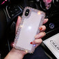 Phone Case - Fashionable Luxury Diamond-Encrusted Transparent Phone Case Suitable for Iphone 17 Pro Max/16 Plus/Xr/7G, Designed to Prevent Drops.