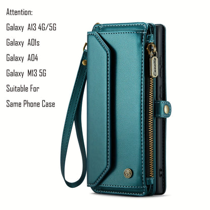 New Wallet Phone Case Wrist Shoulder Strap Lanyard Flip Magnetic Clasp Card Holder Kickstand Women Small Crossbody Handbag For Samsung Galaxy Note10+ 20 S24 S23 S22 S21 S20 S10 Plus Ultra FE Coin Purse A01 A04 A12 A13 A14 A22