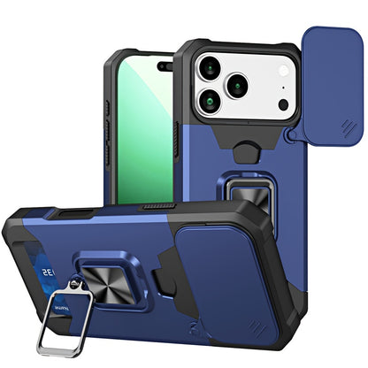 Heavy-Duty Shockproof Phone Case with a Metal Stand And Card Slot, Compatible with for iphone 17 Pro Max, 16 Pro Max, 15 Pro Max, And 14 Pro Max.