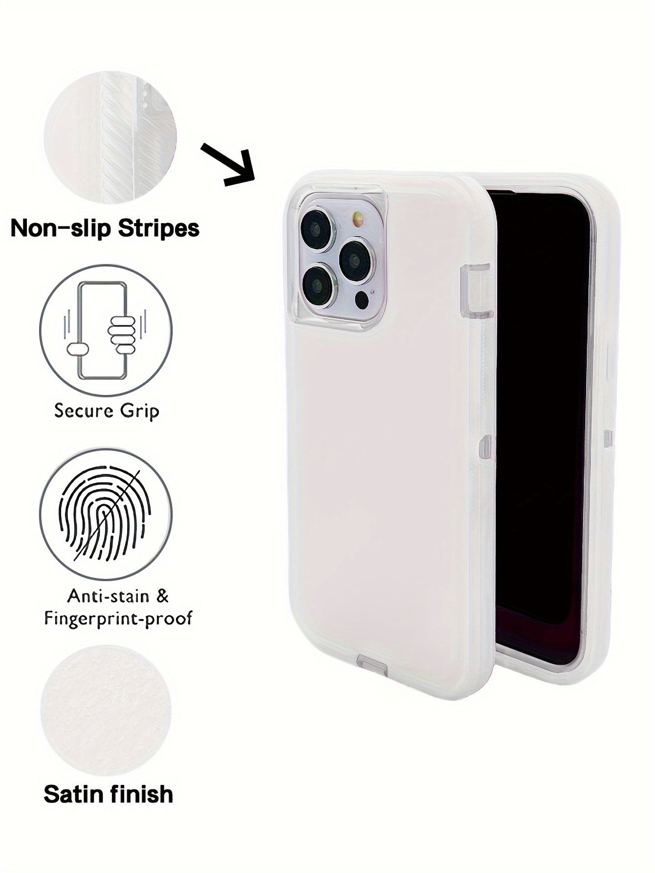 Durable Shockproof Protection With A Matte Transparent Phone Case For IPhone 6/7/8/SE2/SE3/11/12/13/14/15 Pro