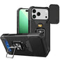 Heavy-Duty Shockproof Phone Case with a Metal Stand And Card Slot, Compatible with for iphone 17 Pro Max, 16 Pro Max, 15 Pro Max, And 14 Pro Max.