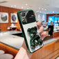 For Redmi Note 11/Note 11S/Note 11 Pro 4G/Note 11 Pro 5G And Note 11 Pro+ 5G (India) 's Fashion Electroplated Shockproof Stereoscopic Fashionable Large Window Stereoscopic Bear Stand Phone Case