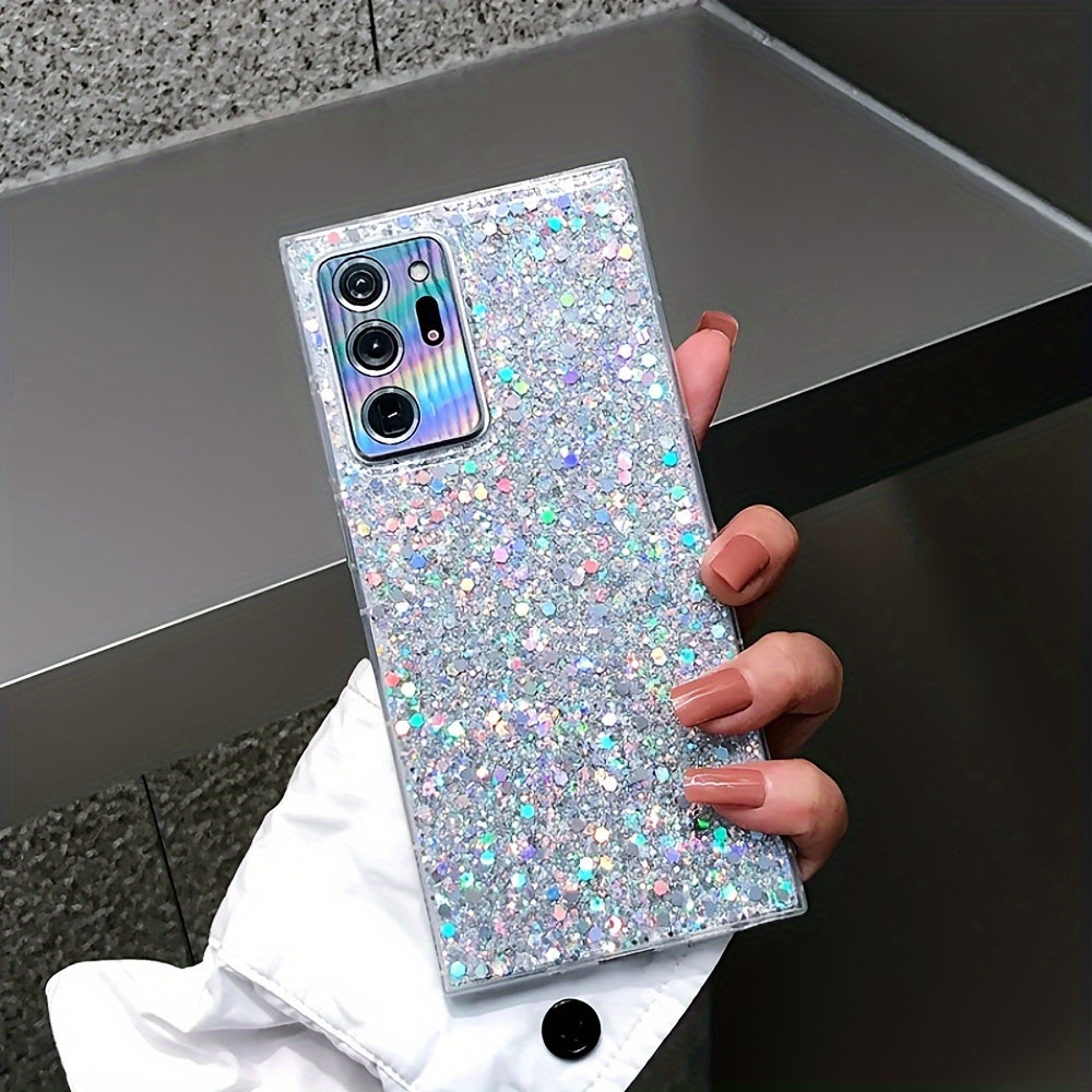 Luxury Bling Glitter Sequins Phone Case For Samsung S23 Ultra S23 Plus S22 Ultra S21 S20 FE S10 Plus Shine Silicone Soft Shockproof Protective Bumper Cover