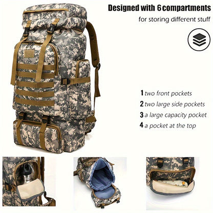 1pc Outdoor Backpack for Camping and Hiking Travel Backpack Mens Backpacks -Great Gift Idea