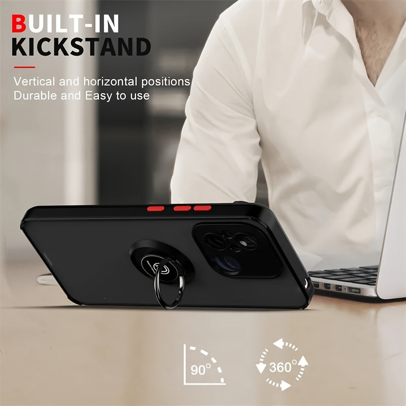 Shockproof Case For Xiaomi For Redmi 13C 12C 12 4G 12 5G Back Phone Case Cover With Car Holder