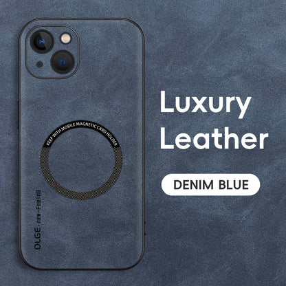 Yamba Artificial Leather Magnetic Phone Case Suitable For IPhone 15promax/15pro/15plus/15/14pro/13pro/13/12 Protective Case