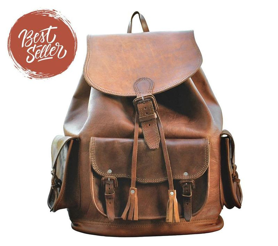 Desoto Large Multi-Purpose Leather Backpack