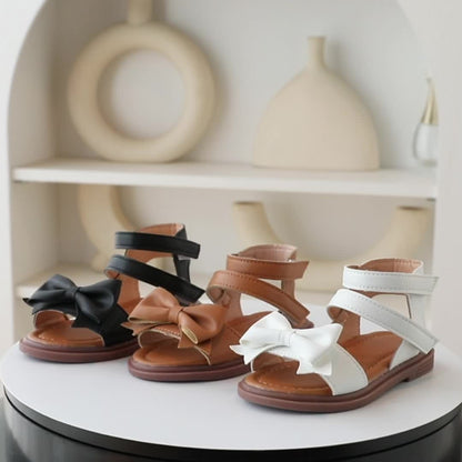 Girls' First Walkers Baby Sandals with Closure - Soft TPR Sole & PU Upper, Non-Slip Beach Shoes for, Star & Princess Patterns, Open-Toe Summer Footwear for New Walkers (Pink/White) - Easy On/Off Girl Footwear