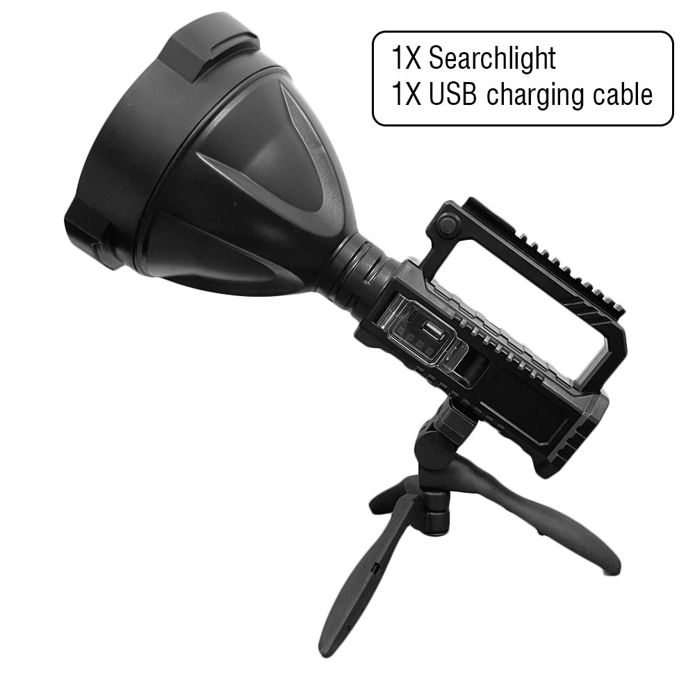 3 Style USB Rechargeable, LED Spotlight Flashlights, High Lumens, Upgraded XHP70/XHP50/XPE, Bright Searchlight with 4 Modes, Portable Torch for Camping, Hiking, Fishing, Hunting Adventure Patrol Lantern with Bracket