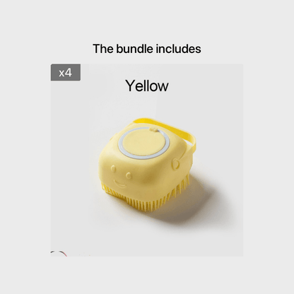 Soft Dog Brush Pet Shampoo Massager Bath Bathroom Puppycat Washing Grooming Shower Brush