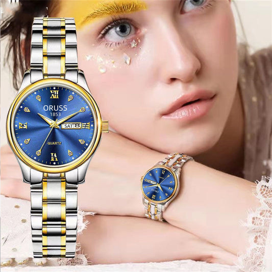 Women's Business Quartz Watch Waterproof Luminous Elegant Fashion Date Dial Wrist Watch