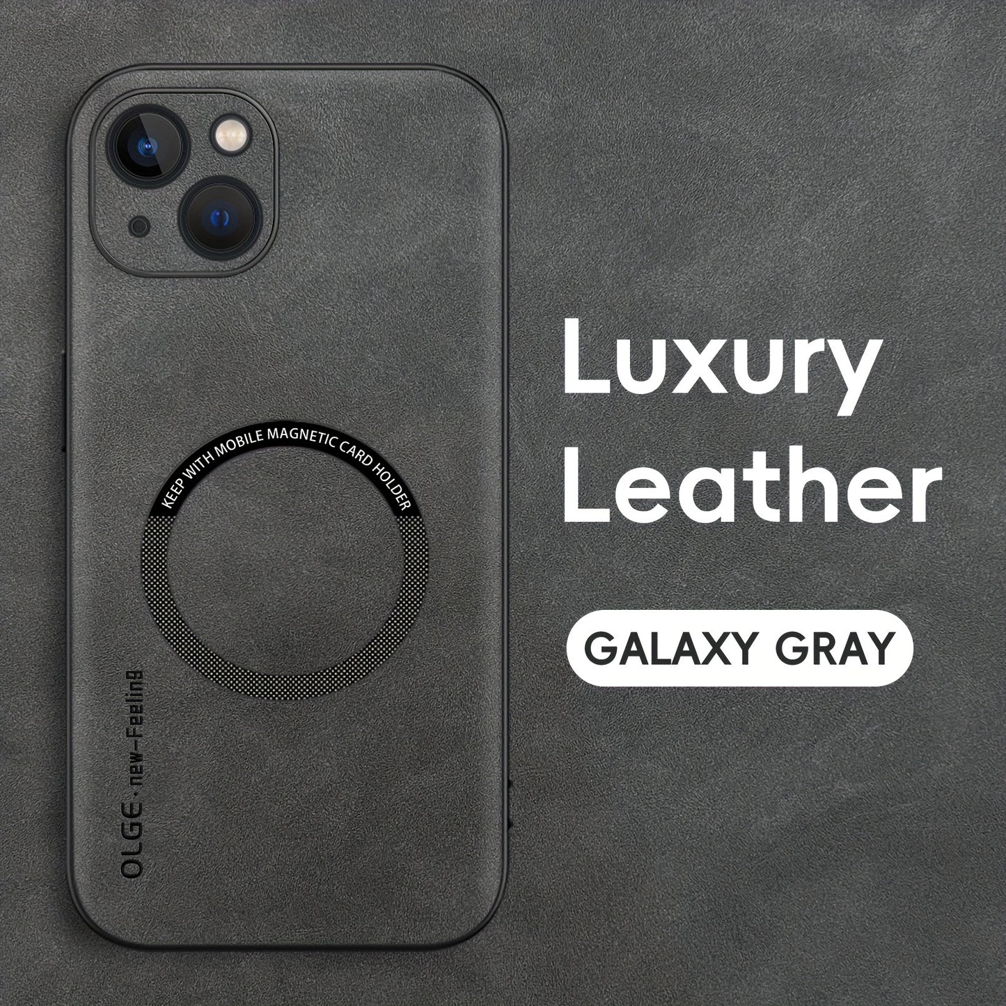 Yamba Artificial Leather Magnetic Phone Case Suitable For IPhone 15promax/15pro/15plus/15/14pro/13pro/13/12 Protective Case