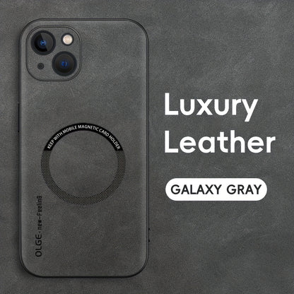 Yamba Artificial Leather Magnetic Phone Case Suitable For IPhone 15promax/15pro/15plus/15/14pro/13pro/13/12 Protective Case