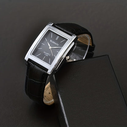 Men's Fashion Square Strap Watch Holiday Gift