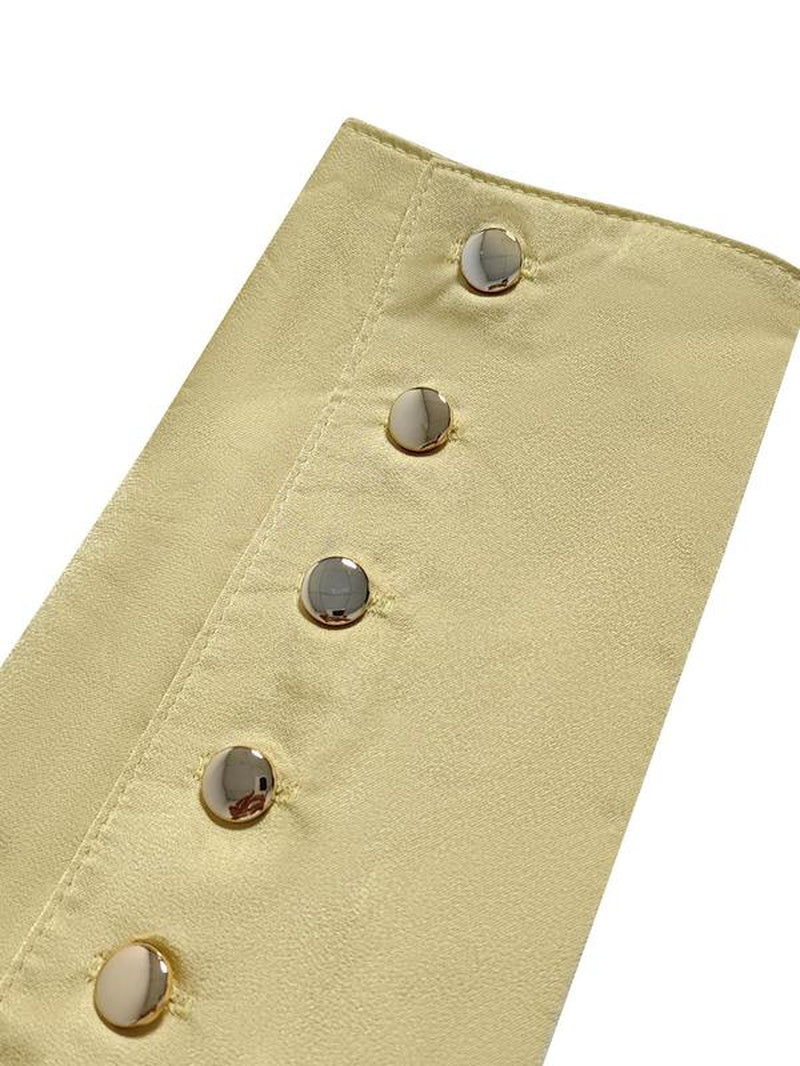 Women'S Solid Color Satin Blouse, Elegant Casual Long Sleeve Collared Top for Work Office Business, Ladies Fall & Winter Clothes