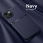 Litchi Pattern PU Leather Phone Case For Iphone15promax With Built-in Magnetic Suction 14 Promax Luxury Style 11 PU Leather 13 Promax Full Package Fall Protection Case
