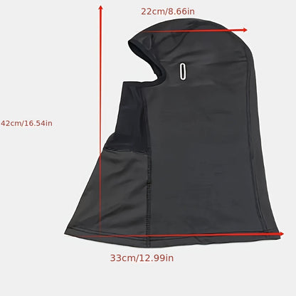 Breathable & Warm Motorcycle Riding Neck Gaiter - Adjustable Ear Loops, Full Face Coverage for Winter, Skiing, And Street Bikes, Skiing Accessory, Sleek Design, Flexible Fit