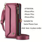 New Wallet Phone Case Wrist Shoulder Strap Lanyard Flip Magnetic Clasp Card Holder Kickstand Women Small Crossbody Handbag For Samsung Galaxy Note10+ 20 S24 S23 S22 S21 S20 S10 Plus Ultra FE Coin Purse A01 A04 A12 A13 A14 A22