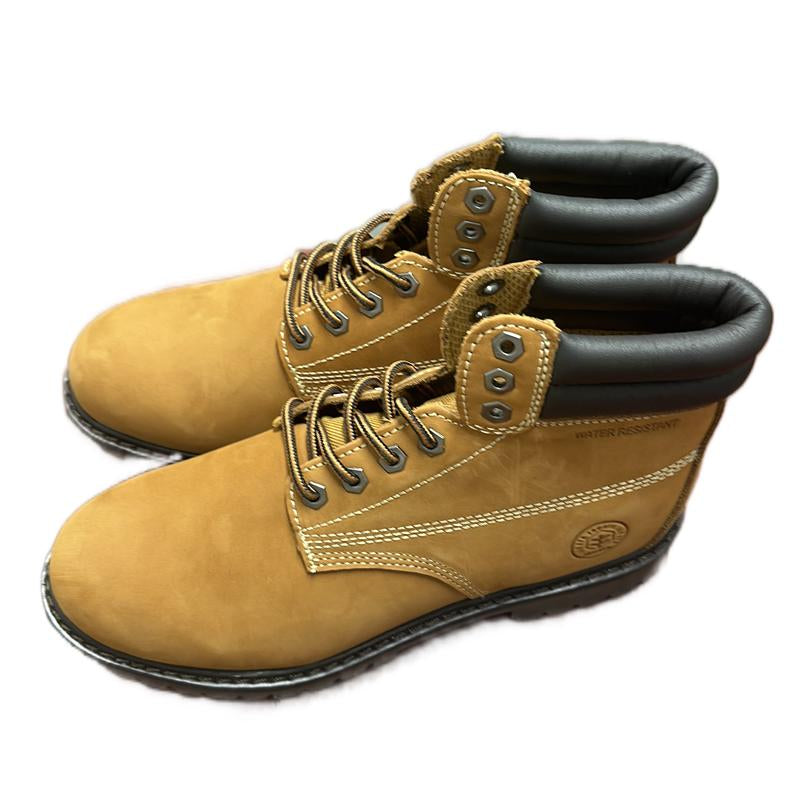 8602 Men’S Brown Work Boots Non Slip Water Resistant for Construction