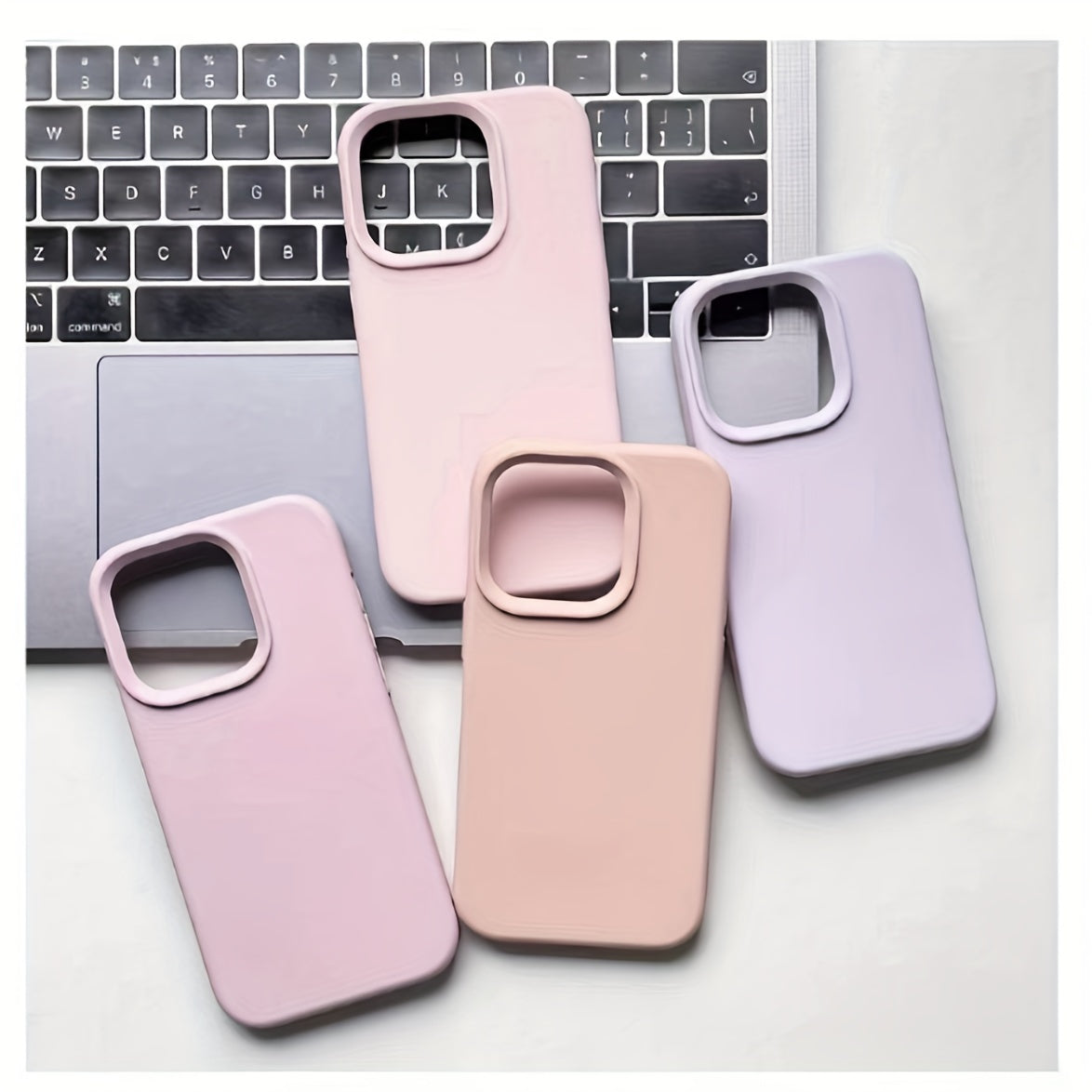 Premium Liquid Silicone Phone Case - Durable & Shockproof Protection for iPhone Series - Anti-Slip, Flexible, and Slim-Fit Design