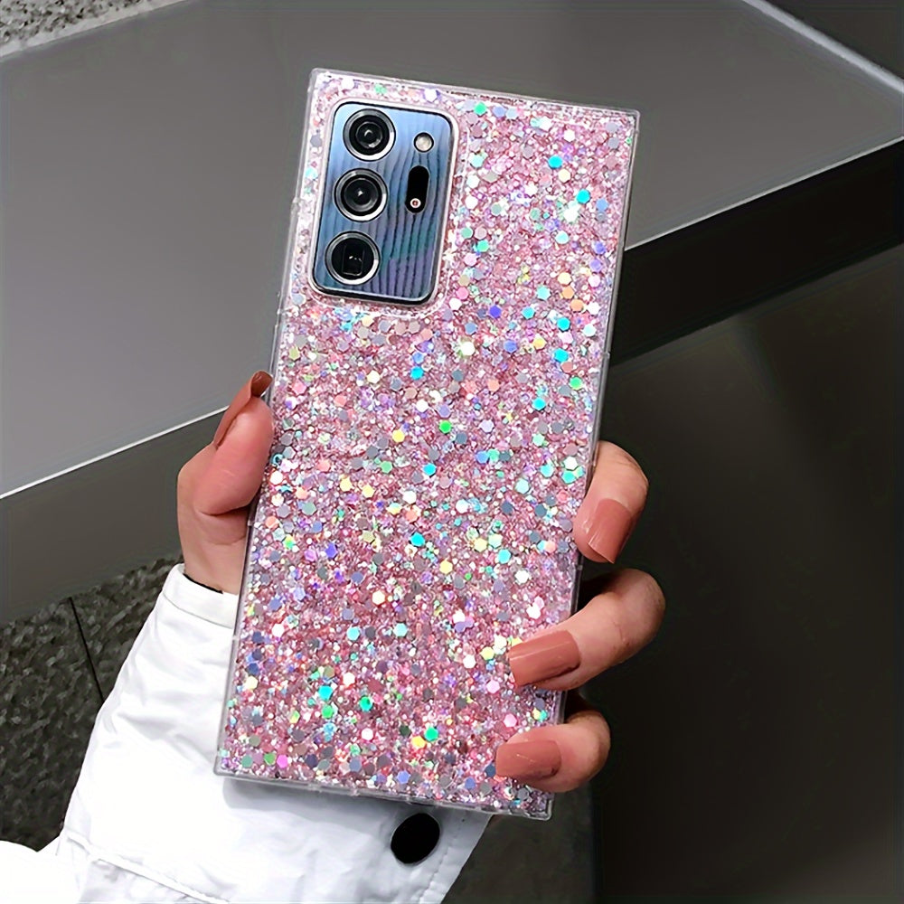 Luxury Bling Glitter Sequins Phone Case For Samsung S23 Ultra S23 Plus S22 Ultra S21 S20 FE S10 Plus Shine Silicone Soft Shockproof Protective Bumper Cover