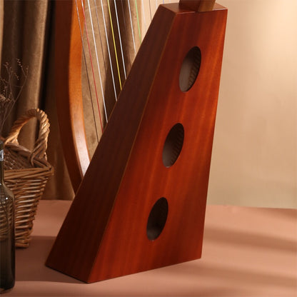 19 String 15 String Lyre Harp Mahogany Solid Wooden High Quality Portable Musical Instrument Stringed Instrument with Tuning Wrench Eid Al-Adha Mubarak