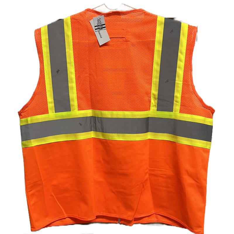 3M Safety Vest Class 2 with Reflective Tape Good for Construction, Road Work Etc