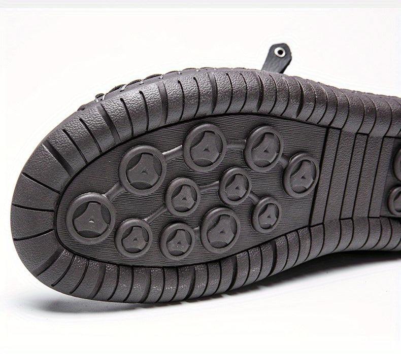 Men's Handmade PU Boots with Zipper, Casual