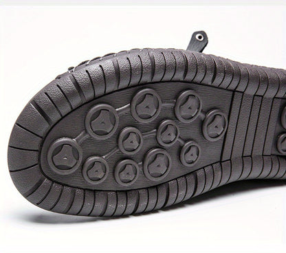 Men's Handmade PU Boots with Zipper, Casual