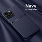 Litchi Pattern PU Leather Phone Case For Iphone15promax With Built-in Magnetic Suction 14 Promax Luxury Style 11 PU Leather 13 Promax Full Package Fall Protection Case
