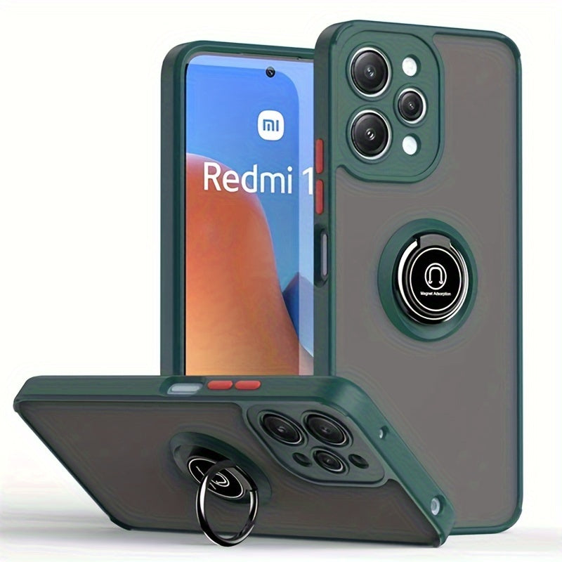 Shockproof Case For Xiaomi For Redmi 13C 12C 12 4G 12 5G Back Phone Case Cover With Car Holder