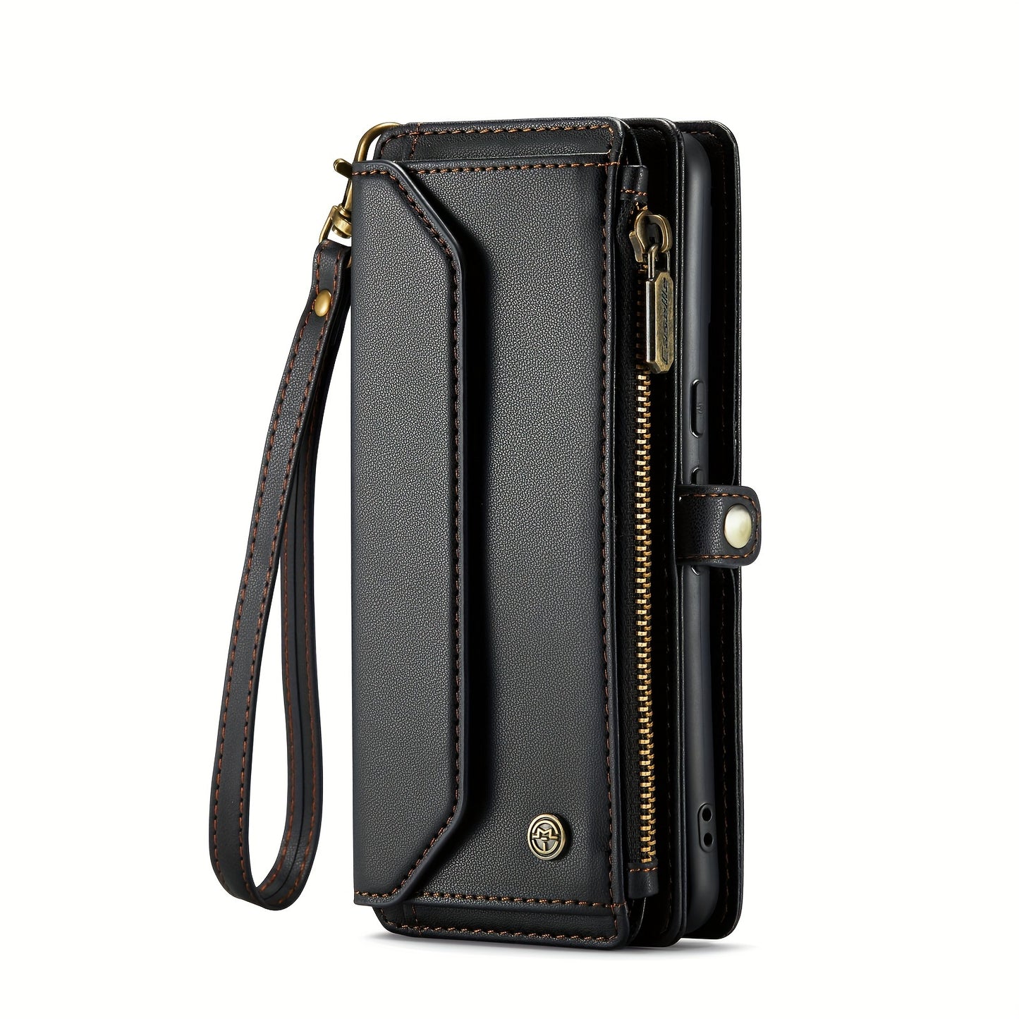New Wallet Phone Case Wrist Shoulder Strap Lanyard Flip Magnetic Clasp Card Holder Kickstand Women Small Crossbody Handbag For Samsung Galaxy Note10+ 20 S24 S23 S22 S21 S20 S10 Plus Ultra FE Coin Purse A01 A04 A12 A13 A14 A22