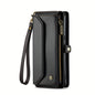 New Wallet Phone Case Wrist Shoulder Strap Lanyard Flip Magnetic Clasp Card Holder Kickstand Women Small Crossbody Handbag For Samsung Galaxy Note10+ 20 S24 S23 S22 S21 S20 S10 Plus Ultra FE Coin Purse A01 A04 A12 A13 A14 A22