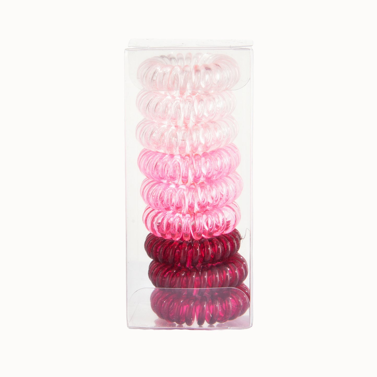 [No Crease Hair Ties] 9 Pcs No Crease Spiral Hair Ties | Coil Hair Ties, Phone Cord Hair Ties, Women Ponytail Holder Elastics