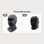 Breathable & Warm Motorcycle Riding Neck Gaiter - Adjustable Ear Loops, Full Face Coverage for Winter, Skiing, And Street Bikes, Skiing Accessory, Sleek Design, Flexible Fit