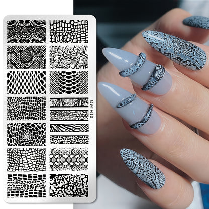 Professional Nail Transfer Tool with Nail Enhancement Templates - Odorless DIY Manicure & Pedicure System for Salon & Use, Temporary/Permanent Nail Stamping Press Plate
