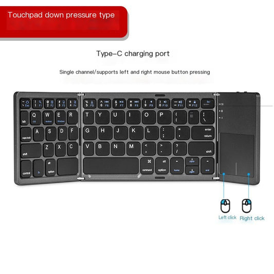 Compact Bluetooth Foldable Keyboard with Touchpad