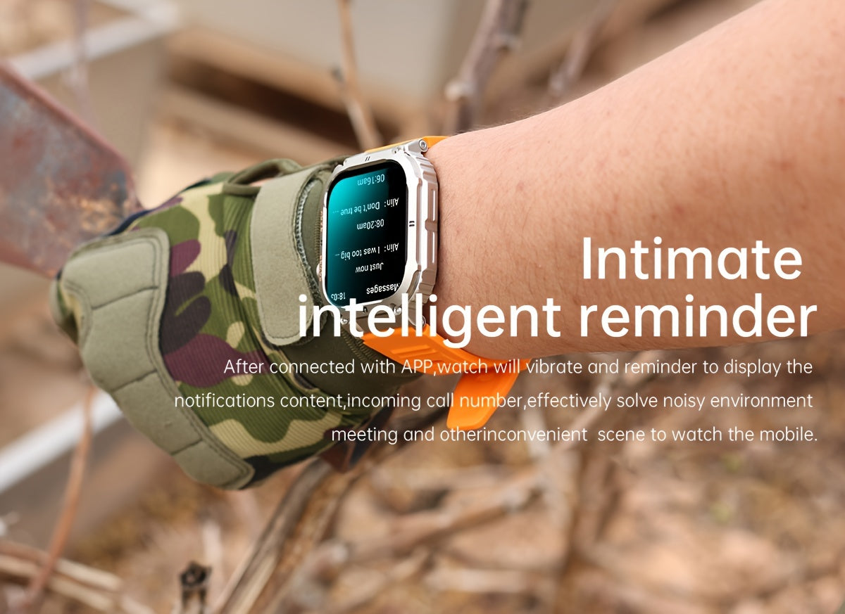 [Smart Business Watch] LIGE Men's Smart Watch | Wireless Calls, Stainless Steel/Silicone Band, Step Counter, Multi-Sport Modes, Digital Display, Business & Fitness Features