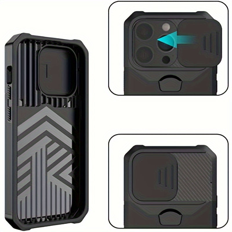 Heavy-Duty Shockproof Phone Case with a Metal Stand And Card Slot, Compatible with for iphone 17 Pro Max, 16 Pro Max, 15 Pro Max, And 14 Pro Max.