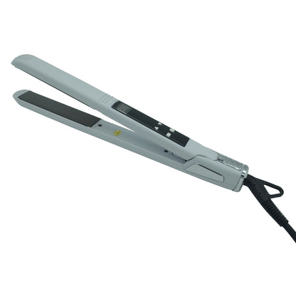 Professional Salon Hair Straightener & Curler - 265°F-450°F High-Temperature Flat Iron with LCD Display, 2-in-1 Dual Function, Titanium Ceramic Technology, Ideal for Home & Commercial Use, Ergonomic Handle, Compatible with