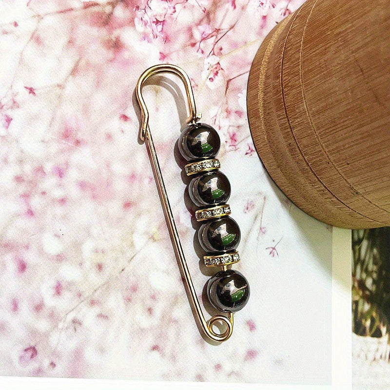 1 Exquisite and Elegant Beaded Waist Pin for Jeans, Fixing Clothes Pants Skirts to Tighten the Midsection - Handmade Jewelry Gift